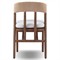Tanner Updated Traditional Brown Teak Outdoor Dining Chair