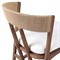 Tanner Updated Traditional Brown Teak Outdoor Dining Chair