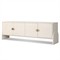 Maya Modern Classic Cream Painted Linen Media Cabinet - 84&quot;