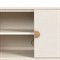 Maya Modern Classic Cream Painted Linen Media Cabinet - 84&quot;
