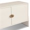 Maya Modern Classic Cream Painted Linen Media Cabinet - 84&quot;