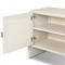 Maya Modern Classic Cream Painted Linen Media Cabinet - 84&quot;