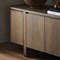 Christina Modern Classic Brown Oak Curved Media Cabinet - 92&quot;