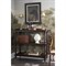 Achard French Country Dark Brown Mango Wood Caster Bar Cart