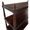 Achard French Country Dark Brown Mango Wood Caster Wide Bar Cart