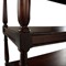 Achard French Country Dark Brown Mango Wood Caster Wide Bar Cart