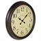 Winsley Updated Traditional Aged Black Metal Round Wall Clock
