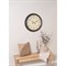 Winsley Updated Traditional Aged Black Metal Round Wall Clock
