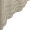 Meredith Updated Traditional Cerused White Wood Wavy Nightstand