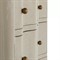 Meredith Updated Traditional Cerused White Wood Wavy Nightstand