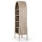 Ivan Updated Traditional White Oak Wood Arched Bookcase