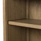 Ivan Updated Traditional Brown Oak Wood Arched Bookcase