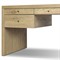Julius Modern Classic Light Brown Oak Wood Executive Desk