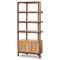 Rissa Modern Classic Brown Acacia Wood Bookcase
