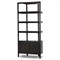 Rissa Modern Classic Black Acacia Wood Bookcase