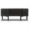 Rissa Modern Classic Black Acacia Wood Desk