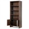 Julius Rustic Lodge Brown Oak Wood Bookcase