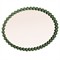 Eisley French Country Green Iron Beaded Frame Wall Mirror
