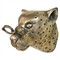 Crosby Updated Traditional Antique Brass Aluminum Cheetah Wall Sculpture