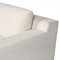 Hudson Modern Classic Heathered Ivory Crypton Corner Sectional - 130&quot;