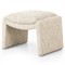 Juniper Modern Classic Cream Boucle Rectangular Ottoman