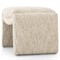 Juniper Modern Classic Cream Boucle Rectangular Ottoman