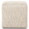 Juniper Modern Classic Cream Boucle Rectangular Ottoman