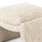 Juniper Modern Classic Cream Boucle Rectangular Ottoman