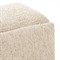 Juniper Modern Classic Cream Boucle Rectangular Ottoman