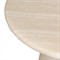 Emilia Modern Classic Sand Beige Concrete Round Pedestal End Table