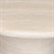 Emilia Modern Classic Sand Beige Concrete Round Pedestal End Table