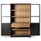 Clarence Modern Classic Black Oak Display Case