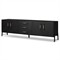 Matthew Modern Classic Black Oak Media Console - 94&quot;