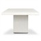 Avila Aged White Concrete Outdoor Dining Table - 84&quot;