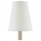 Jodie Coastal Beach Off White Grasscloth Tapered Chandelier Shade