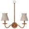 Eliza Coastal Beach Whitewash Seagrass Scalloped Chandelier Shade