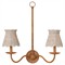 Eliza Coastal Beach Whitewash Seagrass Scalloped Chandelier Shade
