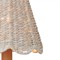 Eliza Coastal Beach Whitewash Seagrass Scalloped Chandelier Shade