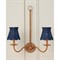 Eliza Coastal Beach Indigo Seagrass Scalloped Chandelier Shade