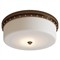 Nyro Updated Traditional Antique Brass Flush Mount