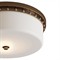 Nyro Updated Traditional Antique Brass Flush Mount
