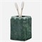 Pigeon and Poodle Proviso Modern Classic Jade Green Fluted Marble Brush Holder