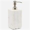 Pigeon and Poodle Proviso Modern Classic White Fluted Marble Soap Pump