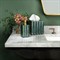 Pigeon and Poodle Proviso Modern Classic Jade Green Fluted Marble Tissue Box