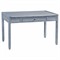 Mako Coastal Beach Blue Rattan Writing Desk