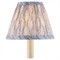 Soleil Traditional Blue Fan Pattern Tapered Chandelier Shade
