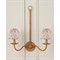 Soleil Traditional Grey Fan Pattern Tapered Chandelier Shade