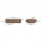 Rex Modern Classic Brown Walnut Rectangular Storage Coffee Table