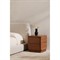 Rex Modern Classic Brown Walnut Nightstand