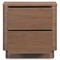 Rex Modern Classic Brown Walnut Nightstand